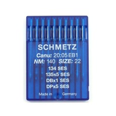 SCHMETZ sewing machine ballpoint needles 134(R) SES 135x5 SY1955 DPx5 SIZE 140/22